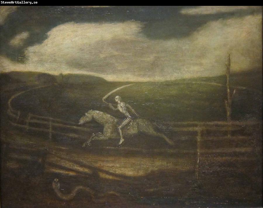 Albert Pinkham Ryder Die Rennbahn oder der Tod auf einem fahlen Pferd